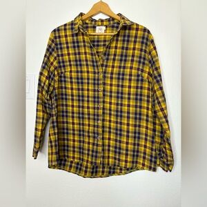 ✨Grace & Emma Plaid Sparkle Button Down Top✨